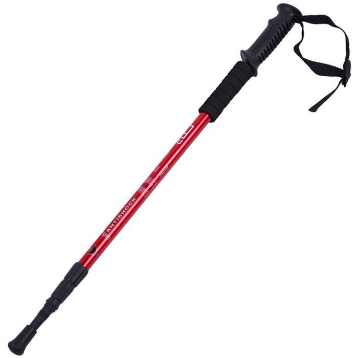 

AOTU Three Sections Alpenstock 7075 Aluminum Alloy Made, Red