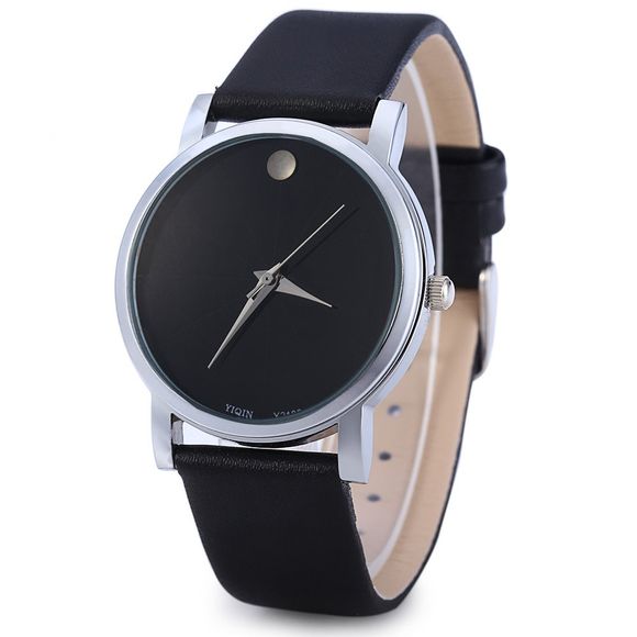YIQIN Y2186 Montre-bracelet à Pois Doré Populaire pour Hommes - Noir 