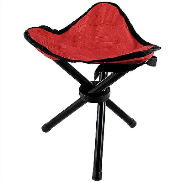 Chaise pliante triangulaire portable pour camping extérieur - Couleur aléatoire 