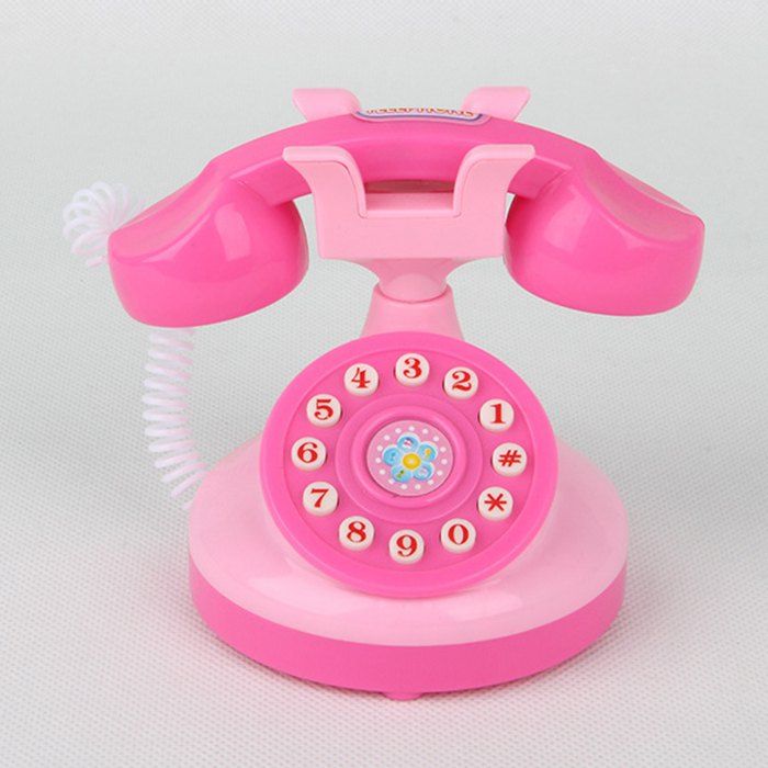 

Renda 801255 Mini Telephone DIY Playing House Educational Toy, Rose