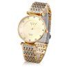 BOSCK 3355B Male Quartz Watch Diamond Round Dial Stainless Steel Band - d'or 