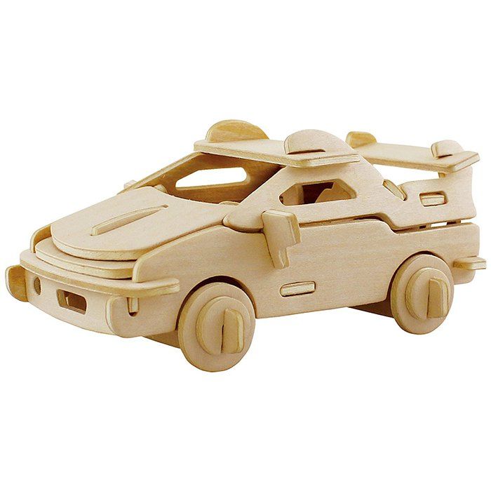 

Robotime Car 3D Wooden Puzzle Environmental Assemble Toy Educational Game, Wood