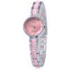 Sinobi 9486 Fashional Quartz Watch Diamond Round Dial Ceramic Wristband for Women - Rose 