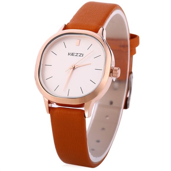 KEZZI K - 1155 L  Women Quartz Watch  Business Wristwatch - Brun Légère 