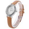 KEZZI K - 873 Women Quartz Watch Artificial Diamond Wristwatch - Brun 