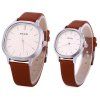 KEZZI K - 1155  Couple Quartz Watch Business Wristwatch - marron foncé 