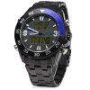NAVIFORCE NF 9047M Male Digital Quartz Watch Military LED Display Wristwatch - Bleu 