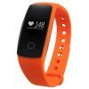 ID107 Smart Watch avec Fonction de Moniteur de Fréquence Cardiaque Pédomètre Caméra à Télécommande - Orange 