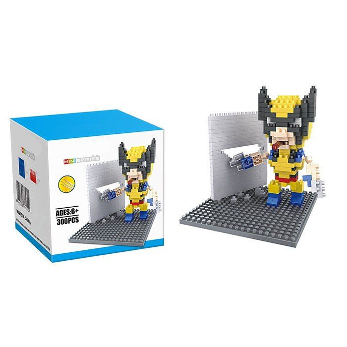 

Super Hero Micro Diamond Building Block - 300Pcs Educational Kid Toy, Colormix