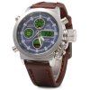 Kaletco 399A Montre Sport Hommes Double-Mouvement LED Avec Affichage Jour Date Résistant A L'Eau - Bleu 