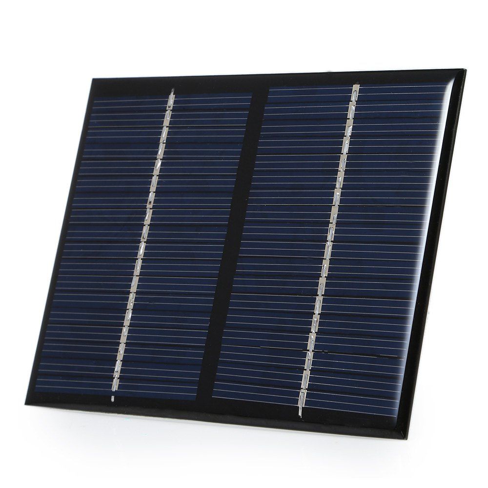 

1.5W 12V Polycrystalline Silicon Solar Panel Charger 115 x 90mm, Black