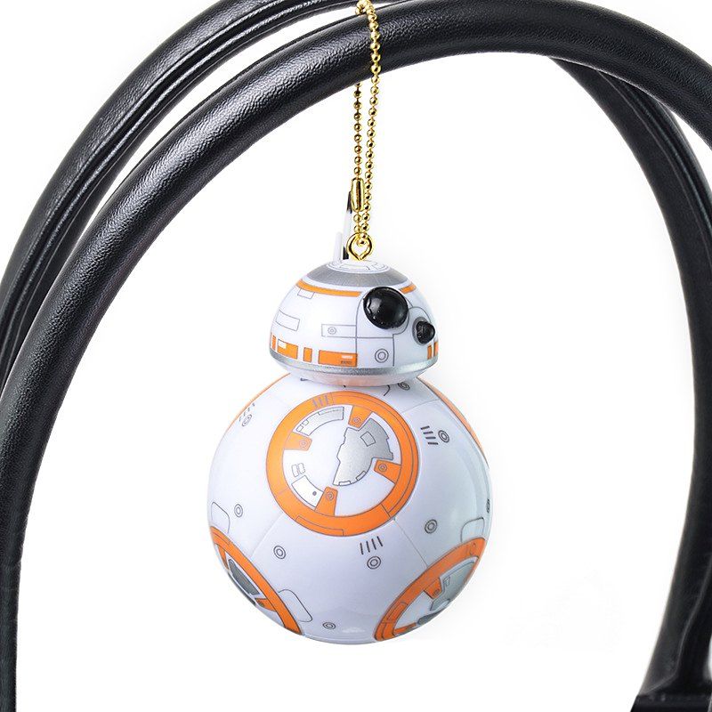 

BB - 8 Portable Robot Spherical Shape Key Chain Pendant for Bag Hanging Gift, Colormix