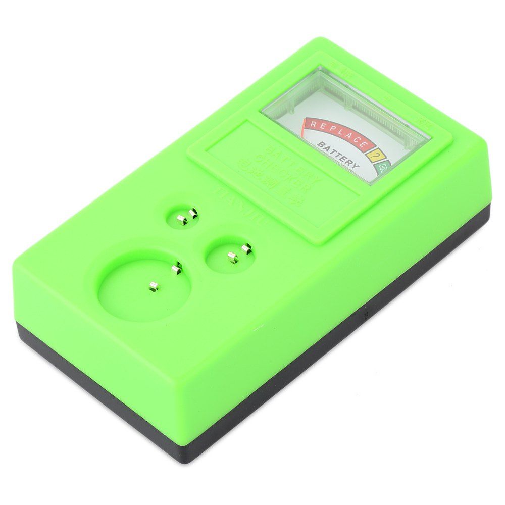 

Plastic Battery Power Checker Test Button Cell Watch Repair Tool, Green