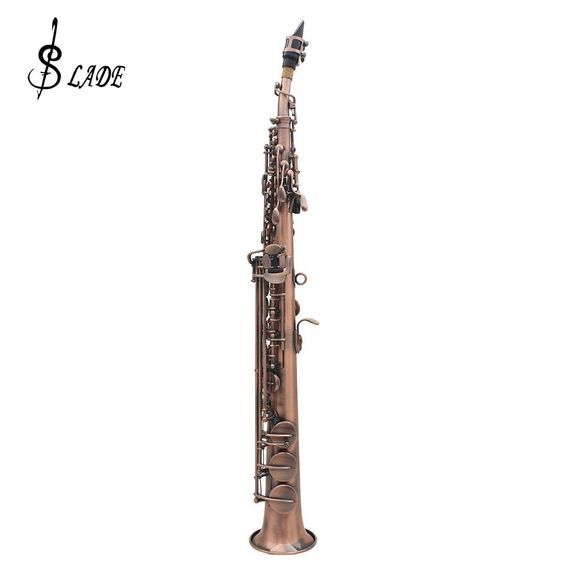 LADE WSS - 899 bb Saxophone Soprano Bronze Sax avec Étui pour mélomane - Bronze 