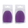 2pcs Makeup Brush Cleaner Finger Silicone Glove Cleaning Tool - Violet Foncé 