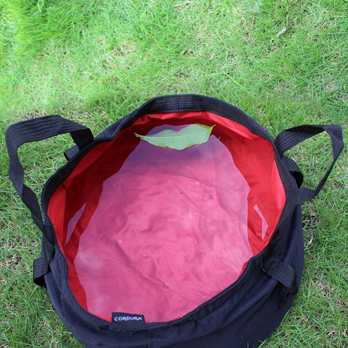 AOTU 8.5L Foldable Washbasin Water Storage Tool for Outdoor Camping, Red