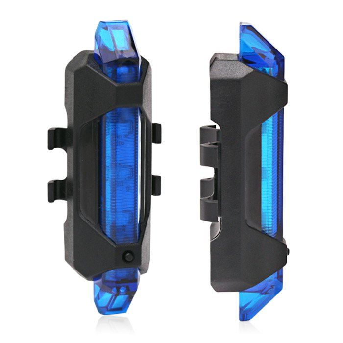 

Portable LED USB Rechargeable Cycling Bike Tail Light, Blue