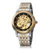 FLENT F8113G Montre Automatique Mécanique À Remontage Automatique Montre Avec Lunette En Forme D'engrenage - Noir 