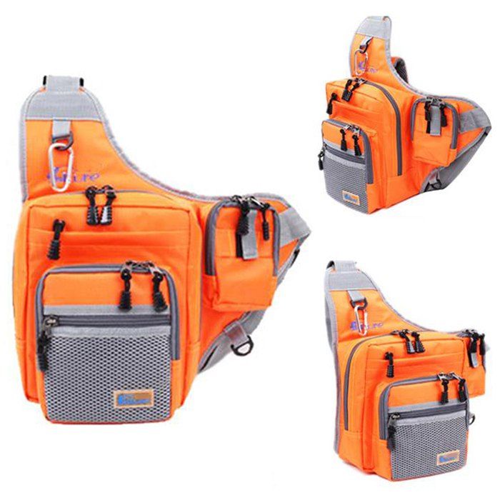 

ILURE 4L Fishing Bag Multipurpose Waterproof Saddle Pack, Orange