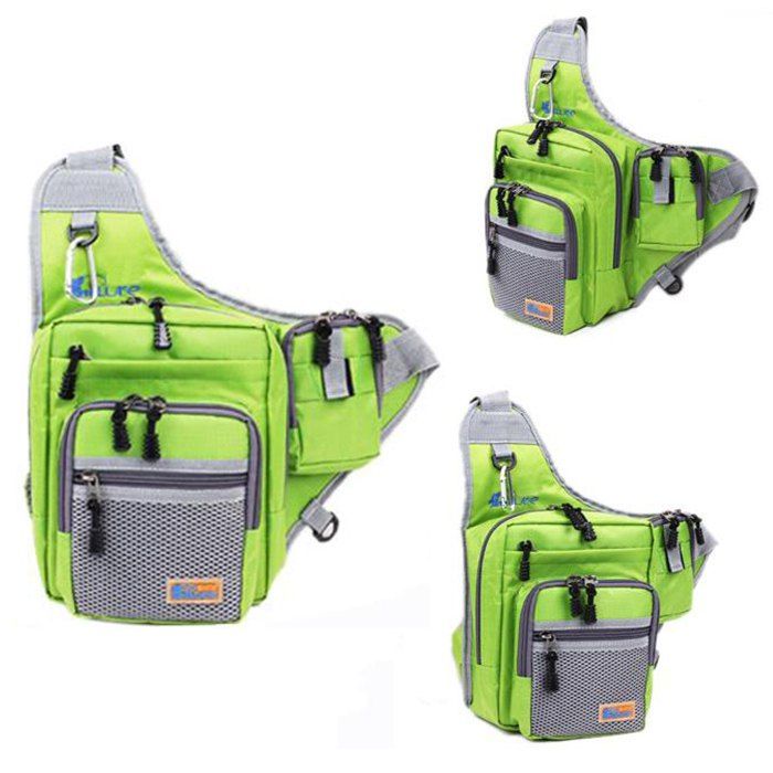 

ILURE 4L Fishing Bag Multipurpose Waterproof Saddle Pack, Green