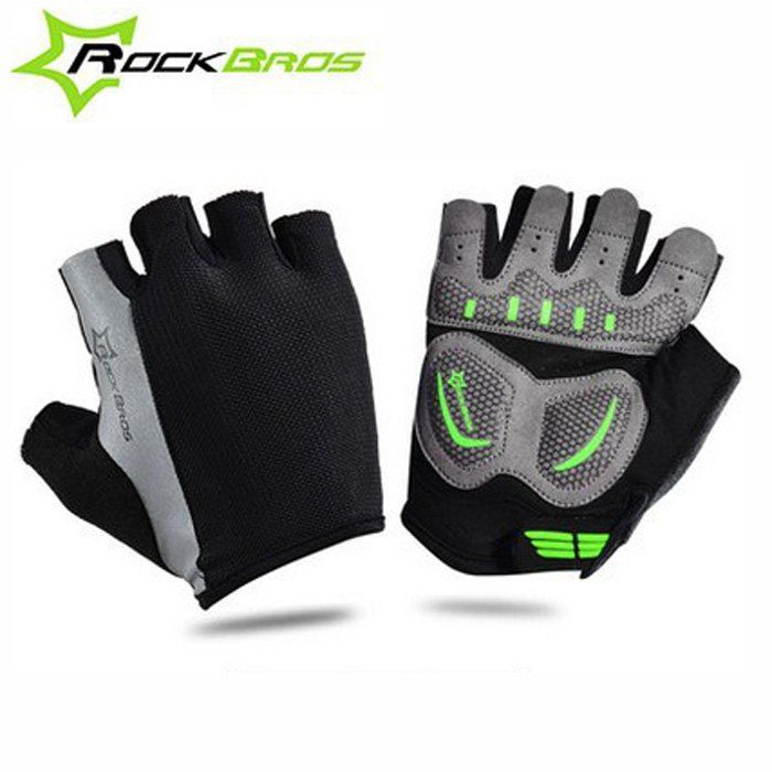 

ROCKBROS Summer Unisex Half-finger Cycling Gloves, Black