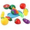 Plastic Fruit Vegetable Artificial coupe Couteau jouet éducatif pour les enfants - multicolore 