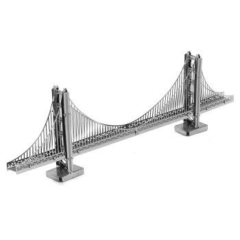 ZOYO 3D Golden Gate Bridge Style Metallic Building Puzzle Educational ...