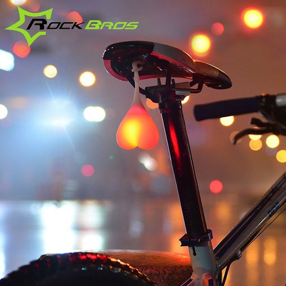 ROCKBROS HY - LD228 2 Modes LED Silicone Bicycle Rear Light - Rouge 
