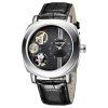 SKONE 1094 Classic Dual Movements Men Watch with Working Sub-dial - Noir 