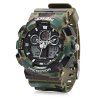 EXPONI 3169 Monnaie importée Sports extérieurs Digital Quartz Watch - Vert Armée 