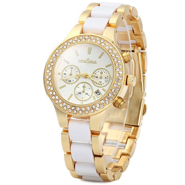 geneva diamond quartz watch price