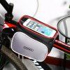 ROSWHEEL D12813 2L Accessoires de Vélo de Poche de Téléphone Intelligent de Sac Avant de Tube d'écran Tactile - Rouge 