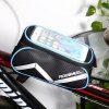 ROSWHEEL D12496 - PB 1.8L Écran tactile Bicyclette Tube Bag Bag Smart Phone Pouch Accessoires cycliste - Bleu et Noir 