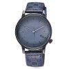 Vintage Quartz PU Leather Wrist Watch - Bleu 