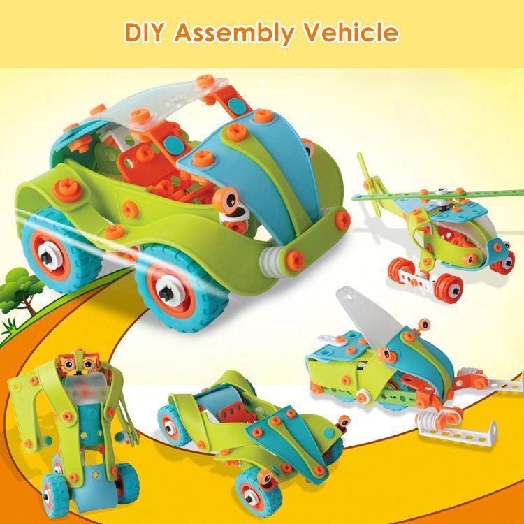 

Deformable 5 Model Educational Building Block Kit with Modeling Guide, Colormix