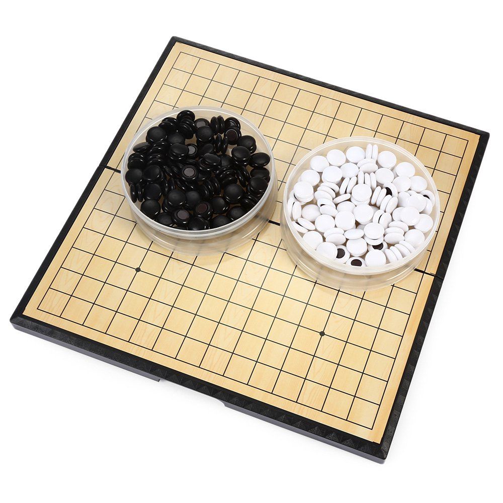 

C - 5 Magnetic Gomoku Board Game with Foldable Checkerboard Toy for Intelligence Development, Colormix