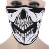 Masque de Crâne en Plein Air Cyclisme - Blanc et Noir 