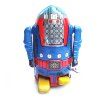 Robot En Métal Clockwork Wind Up Marche Tin Rétro Vintage Mécanique Enfant Jouet - Bleu 