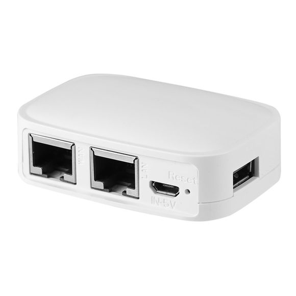 WT3020H Mini Routeur NAS de Poche Portable Répéteur AP 300Mbps Deux Ports d'Ethernet - Blanc 