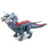 Pterosaurie à double tête électrique avec jouet de jouet roulant présent pour enfants - multicolore 