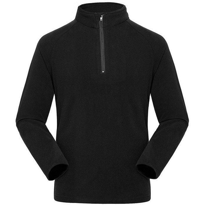 

Umove Outdoor Polar Fleece Sweatshirt Warm Soft Anti-pilling for Autumn Winter, Black - man