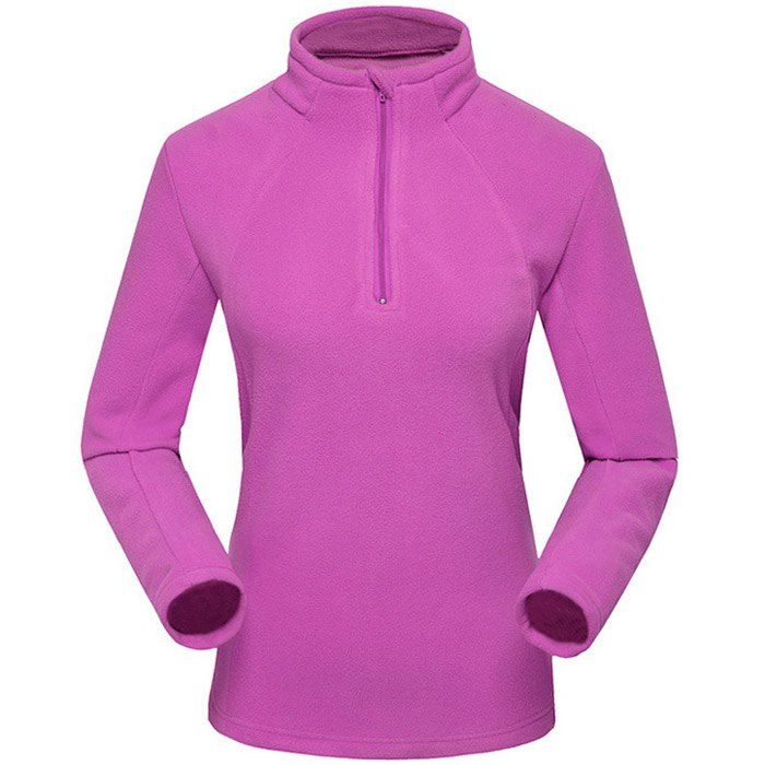 

Umove Outdoor Polar Fleece Sweatshirt Warm Soft Anti-pilling for Autumn Winter, Purple - woman