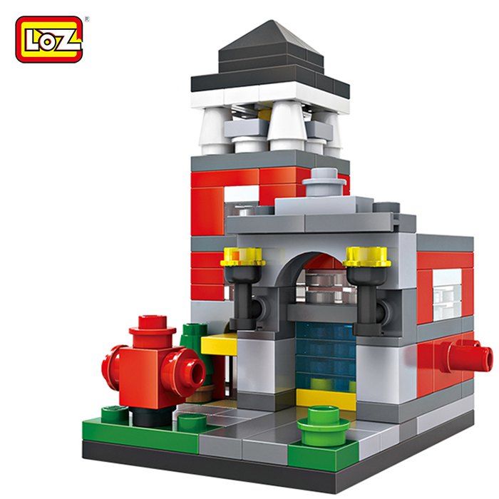 

LOZ ABS Street View Architecture Building Block Educational Movie Product Kid Toy - 159pcs, Colormix