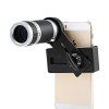 Mini Zoom Lens Pratique Téléphone portable Monoculaire - Noir 