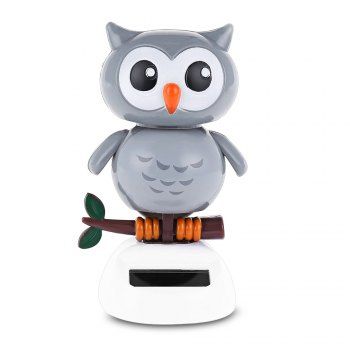  Solar Energy Shaking Owl House Decoration Christmas Gift 