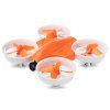 Refurbished Warlark 80 80mm Micro FPV Racing Drone PNP 5.8G 600TVL with Scisky F3 Brushed FC OSD - Orange WITH FLYSKY RECEIVER