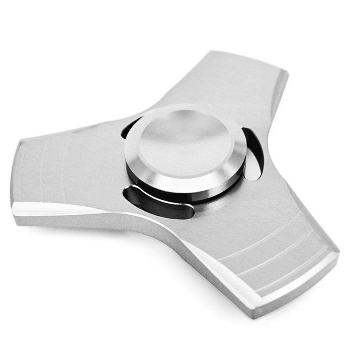 

Aluminum Alloy Gyro Style Stress Reliever Pressure Reducing Toy for Office Worker, Silver