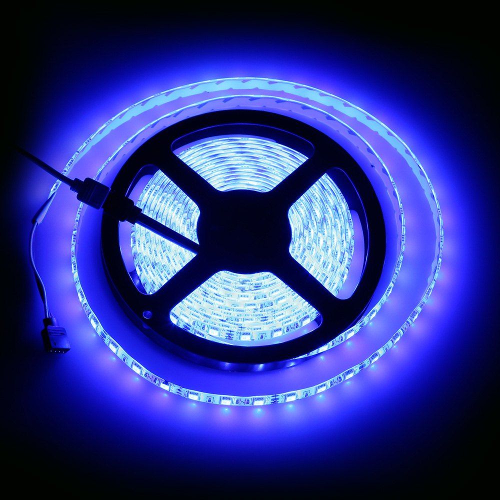 

HML 5M 60 SMD 5050 / M Waterproof Flexible RGB LED Strip Light with 44 Keys Remote Controller ( 6000Lm 72W DC 12V ), Rgb color