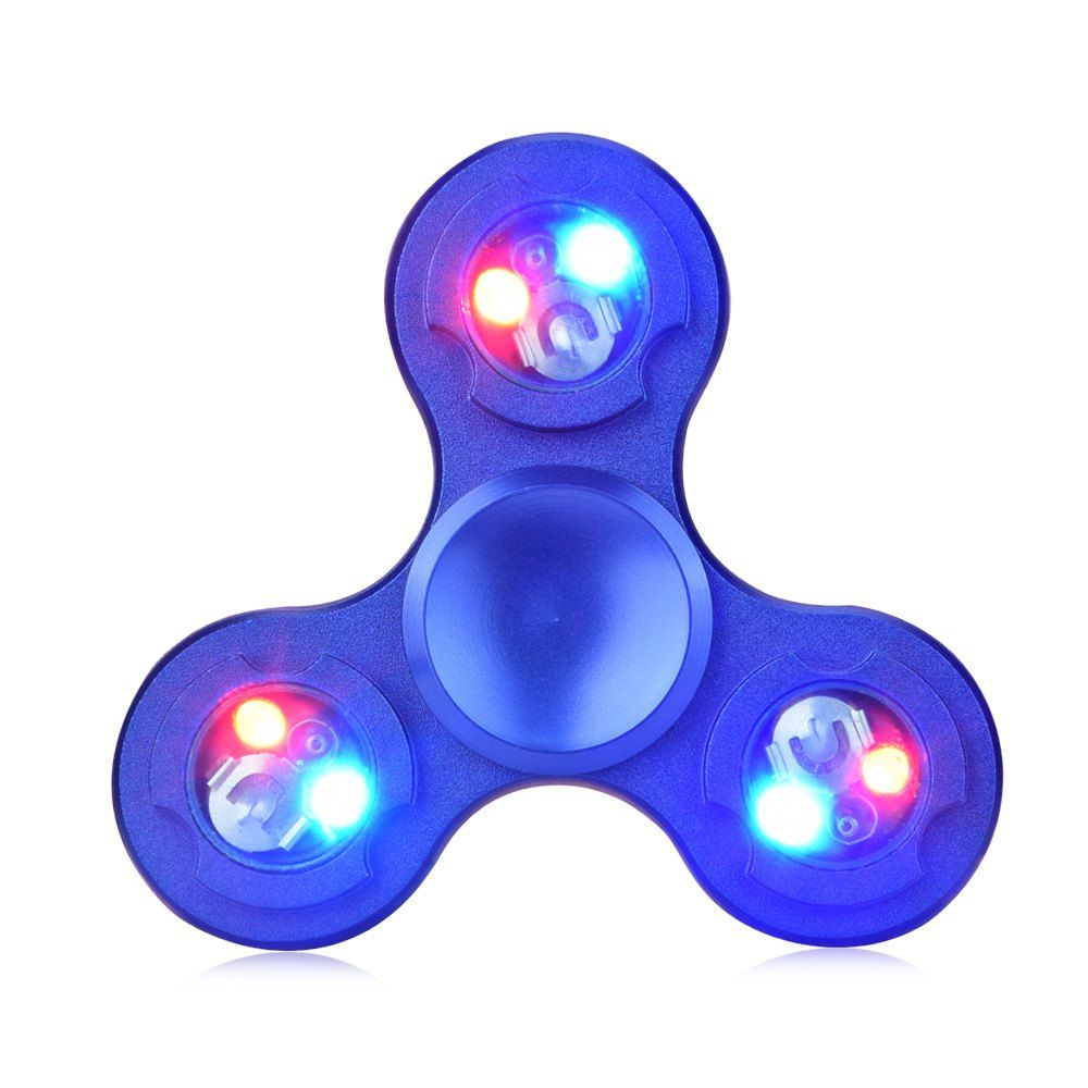 

Three-wheel LED Light Gyro Stress Reliever Pressure Reducing Toy for Office Worker, Lapis