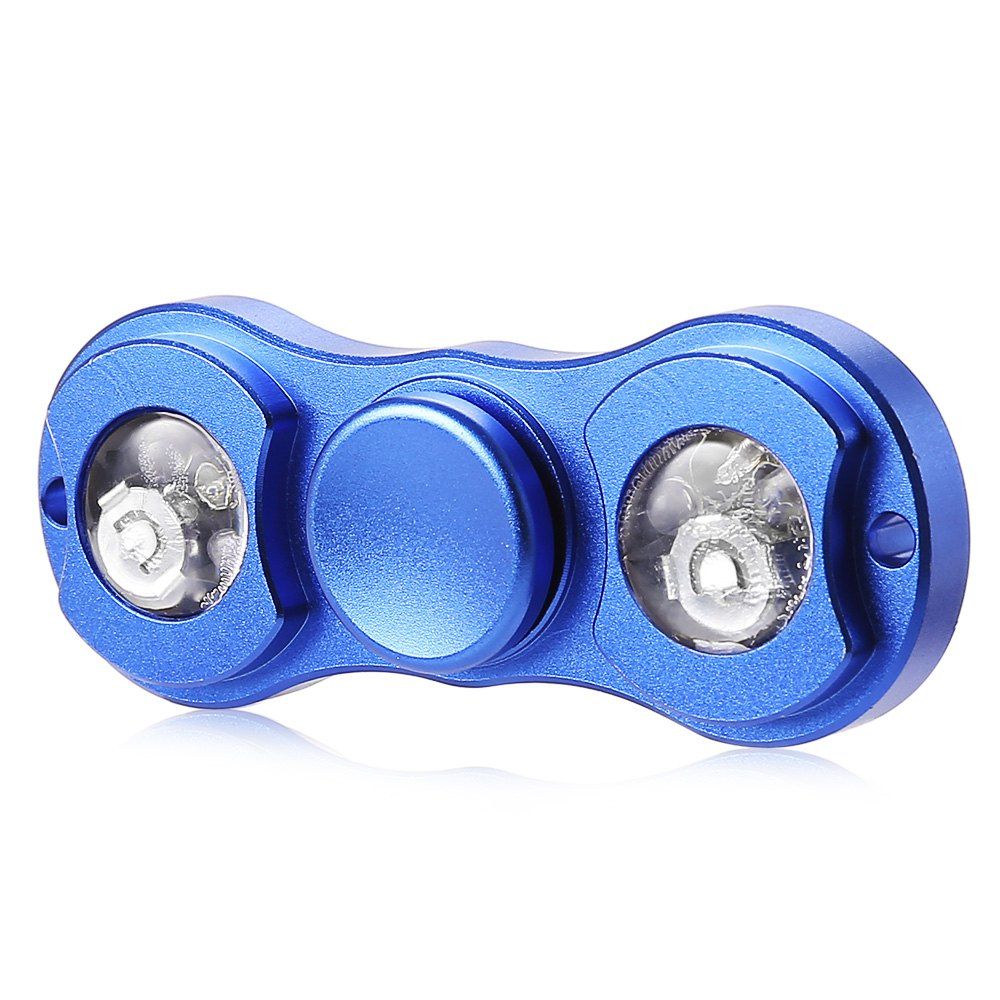 

LED Light Gyro Fidget Spinner Stress Reliever Pressure Reducing Toy for Office Worker, Blue